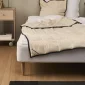 Naturlig tyngdedyne 140x200 cm Standard på seng i ubleget OEKO-TEX-certificeret bomuld