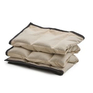 Tyngdetæppe lille, kølende, 60°C vask, plastfri 70x100 cm i ubleget OEKO-TEX bomuld.