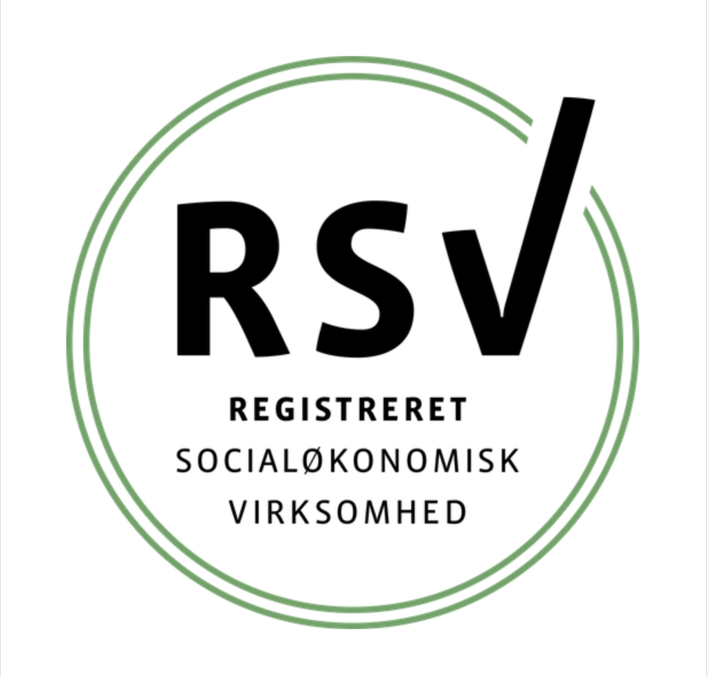 RSV logo for RestfulBlanket, registreret socialøkonomisk virksomhed i Danmark med fokus på naturlige tyngdedyner, social ansvarlighed og lokal produktion.