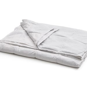 Tyngdedyne voksne, kølende, 60°C vask, plastfri, hvid 140x200/220 cm i OEKO-TEX bomuld.